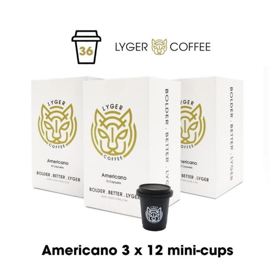 LYGER Crystallized Barista Quality Coffee Americano 3-Pack Bundle