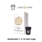 LYGER Crystallized Barista Quality Coffee Americano 1 box of 12 mini cups